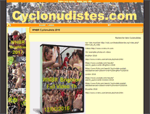 Tablet Screenshot of cyclonudistes.com